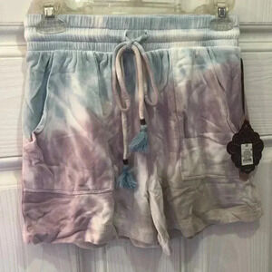Knox Rose tie dye shorts new with‎ tags size XS juniors. blue,purpl…